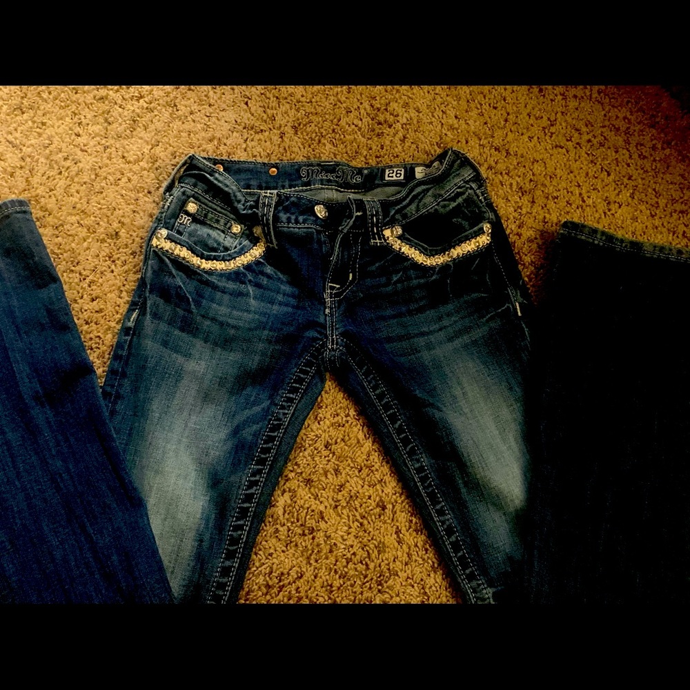 Miss me lightly distressed boot cut jean